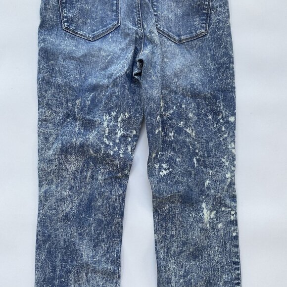 Guess Women’s 1981 High Rise Skinny Jeans Brit Pop Light Blue Acid Wash Size 28 - Picture 12 of 16